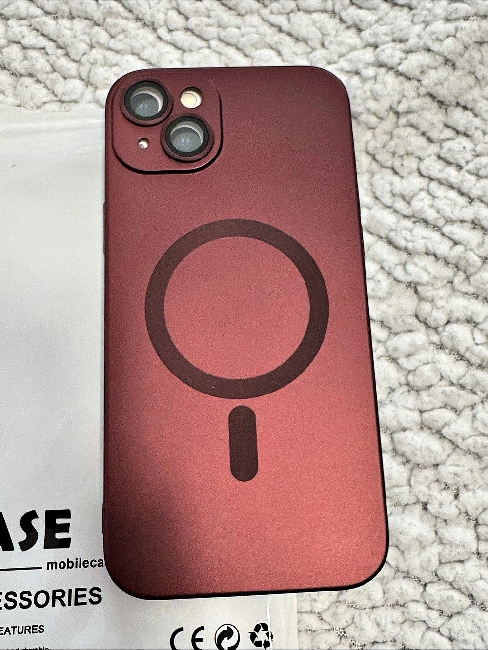 Magnetic Case for iPhone 14 Plus Red MagSafe-Style Phone Case NWT